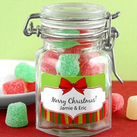 2" x 1.25" Rectangular Holiday Label 