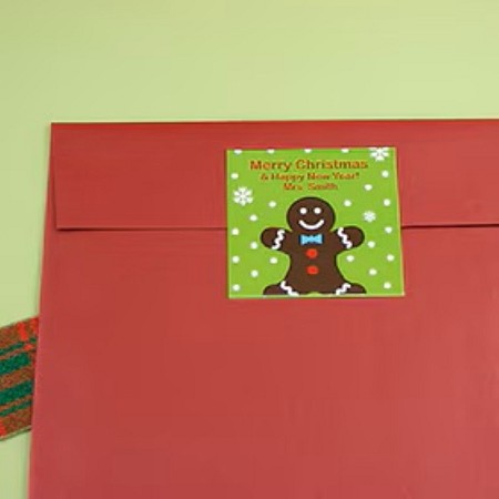 1.9" x 1.9" Square Holiday Label  