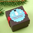 1.5" Scalloped Holiday Label  