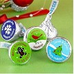 Holiday Colored Foil Hershey Kisses Group 